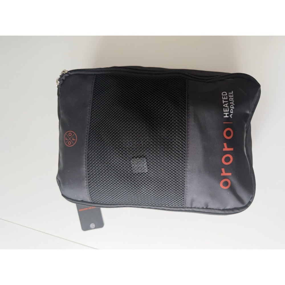 BRAND NEW Ororo Men's XL Fleece Heated Vest Black Battery Pack Included NWT